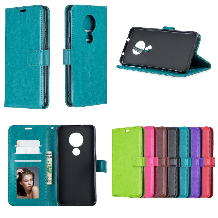 For Nokia 6.2 / 7.2 Crazy Horse Texture Horizontal Flip Leather Case with Holder & Card Slots & Wallet & Photo Frame