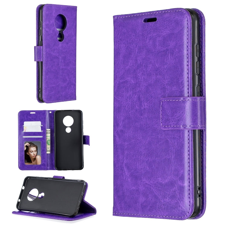 For Nokia 6.2 / 7.2 Crazy Horse Texture Horizontal Flip Leather Case with Holder & Card Slots & Wallet & Photo Frame