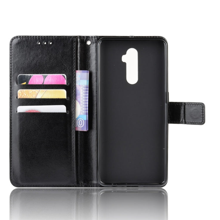 For Oppo Reno Ace Retro Crazy Horse Texture Horizontal Flip Leather Case with Holder & Card Slots & Photo Frame