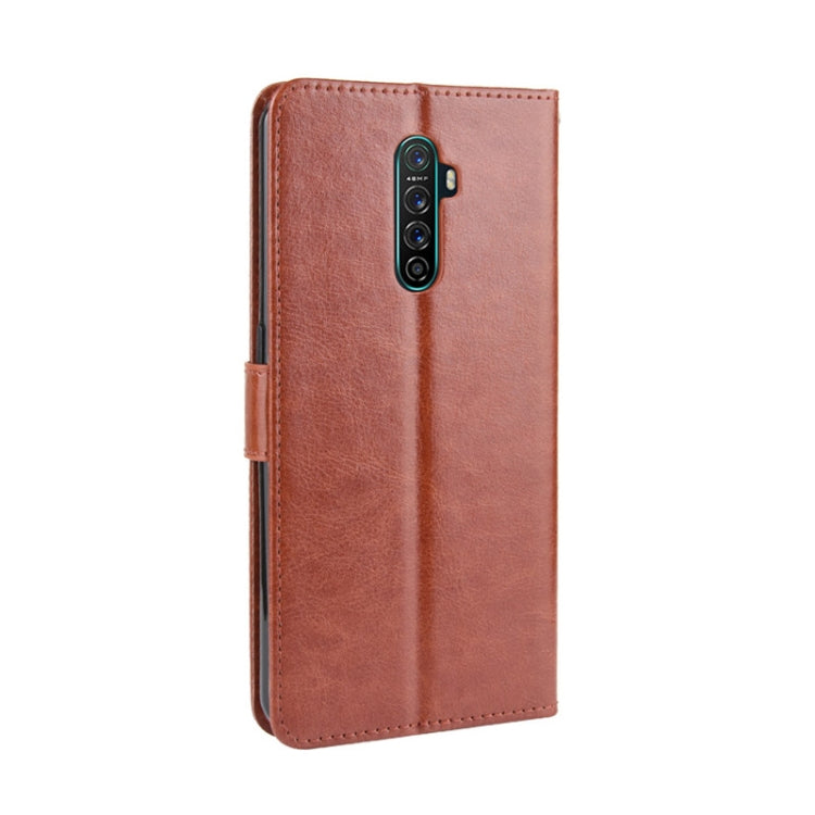 For Oppo Reno Ace Retro Crazy Horse Texture Horizontal Flip Leather Case with Holder & Card Slots & Photo Frame