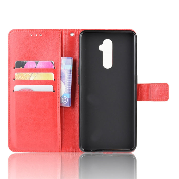 For Oppo Reno Ace Retro Crazy Horse Texture Horizontal Flip Leather Case with Holder & Card Slots & Photo Frame