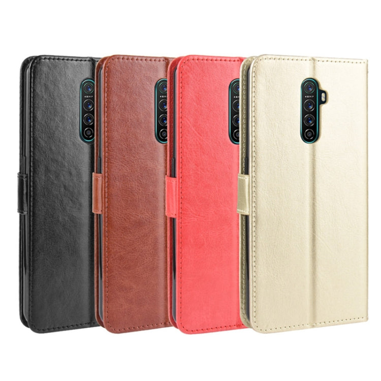 For Oppo Reno Ace Retro Crazy Horse Texture Horizontal Flip Leather Case with Holder & Card Slots & Photo Frame