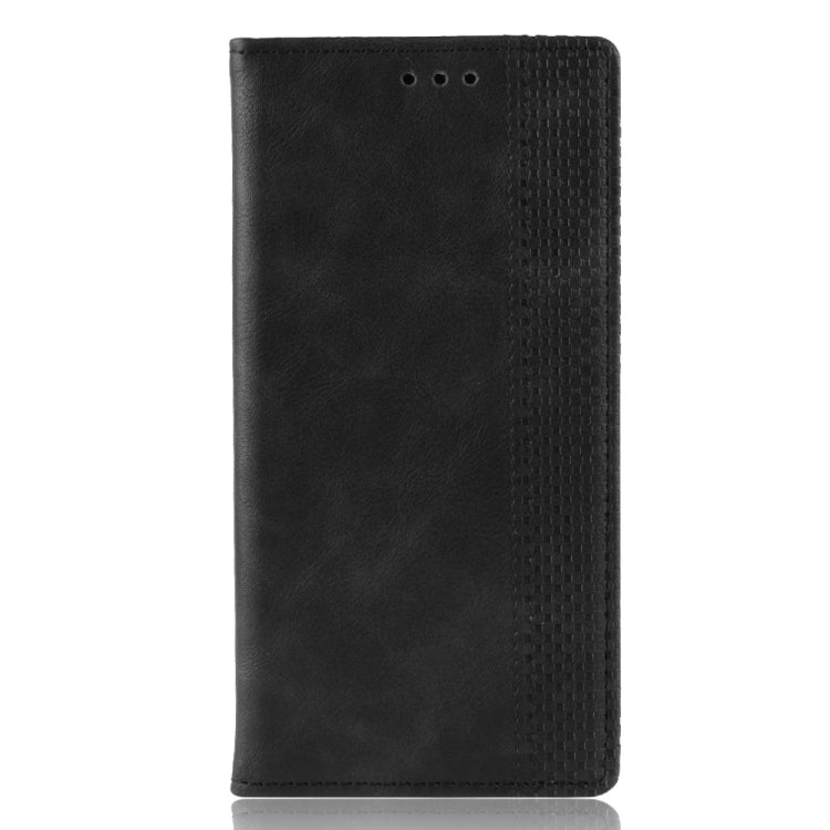 For Oppo Reno A Magnetic Buckle Retro Crazy Horse Texture Horizontal Flip Leather Case with Holder & Card Slots & Photo Frame