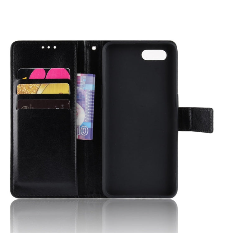 For Oppo Reno A Retro Crazy Horse Texture Horizontal Flip Leather Case with Holder & Card Slots & Photo Frame