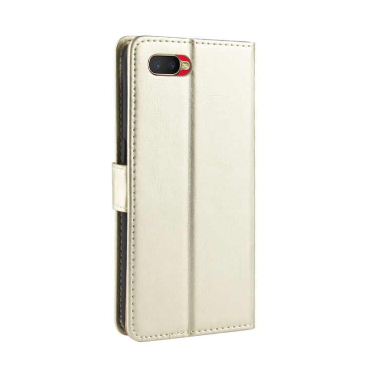 For Oppo Reno A Retro Crazy Horse Texture Horizontal Flip Leather Case with Holder & Card Slots & Photo Frame