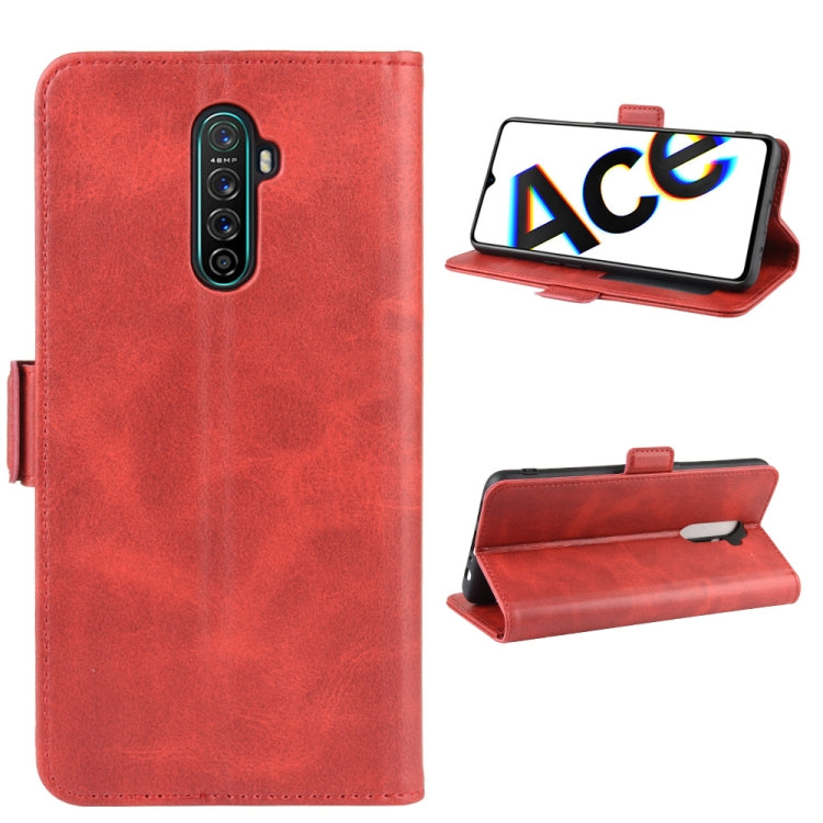 For OPPO Reno Ace / Realme X2 Pro Dual-side Magnetic Buckle Horizontal Flip Leather Case with Holder & Card Slots & Wallet & Photo Frame