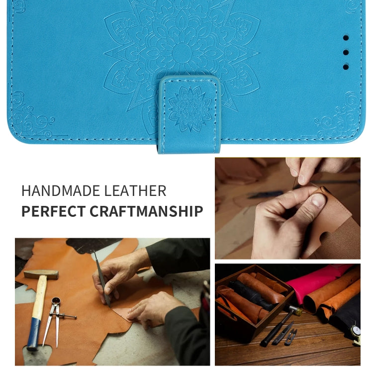 For Motorola Moto Z4  Embossed Kaleidoscope Flower Horizontal Flip Leather Case with Holder & Card Slots & Wallet