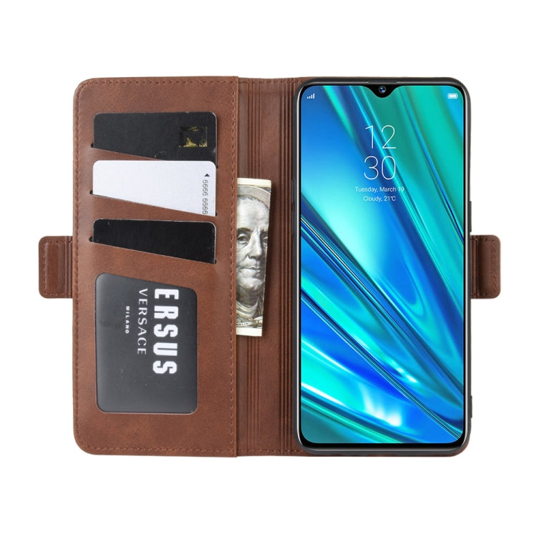 For OPPO Realme 5 Pro / Realme Q Dual-side Magnetic Buckle Horizontal Flip Leather Case with Holder & Card Slots & Wallet