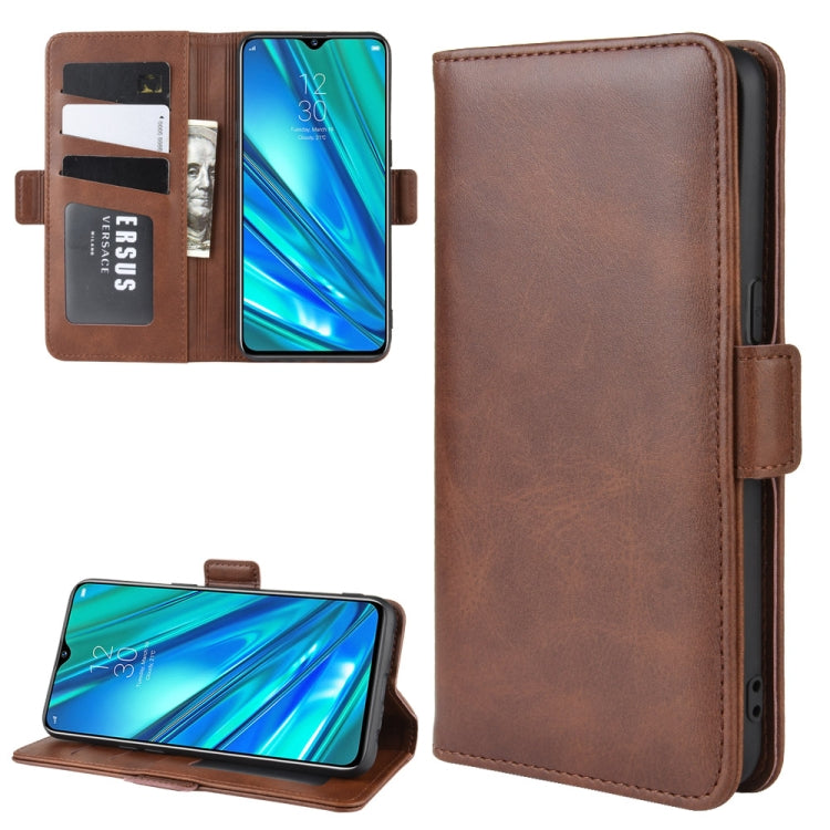 For OPPO Realme 5 Pro / Realme Q Dual-side Magnetic Buckle Horizontal Flip Leather Case with Holder & Card Slots & Wallet