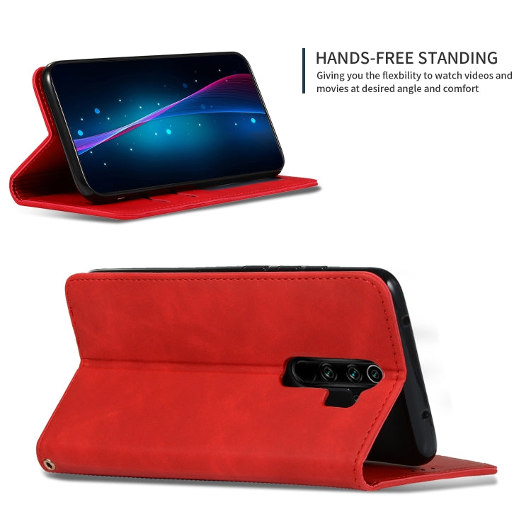 For Xiaomi Redmi Note8 Pro Retro Skin Feel Business Magnetic Horizontal Flip Leather Case