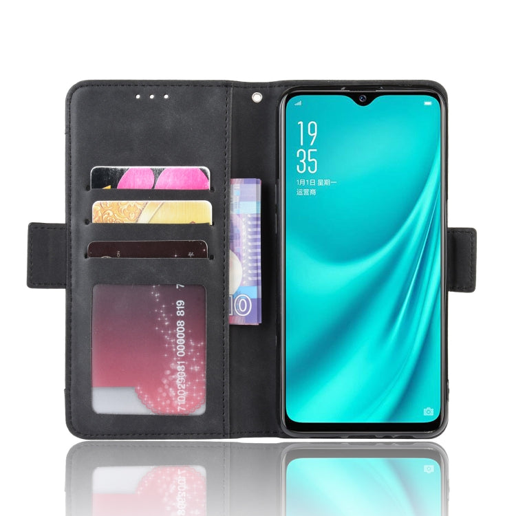 For Oppo Reno A Wallet Style Skin Feel Calf Pattern Leather Case with Separate Card Slot