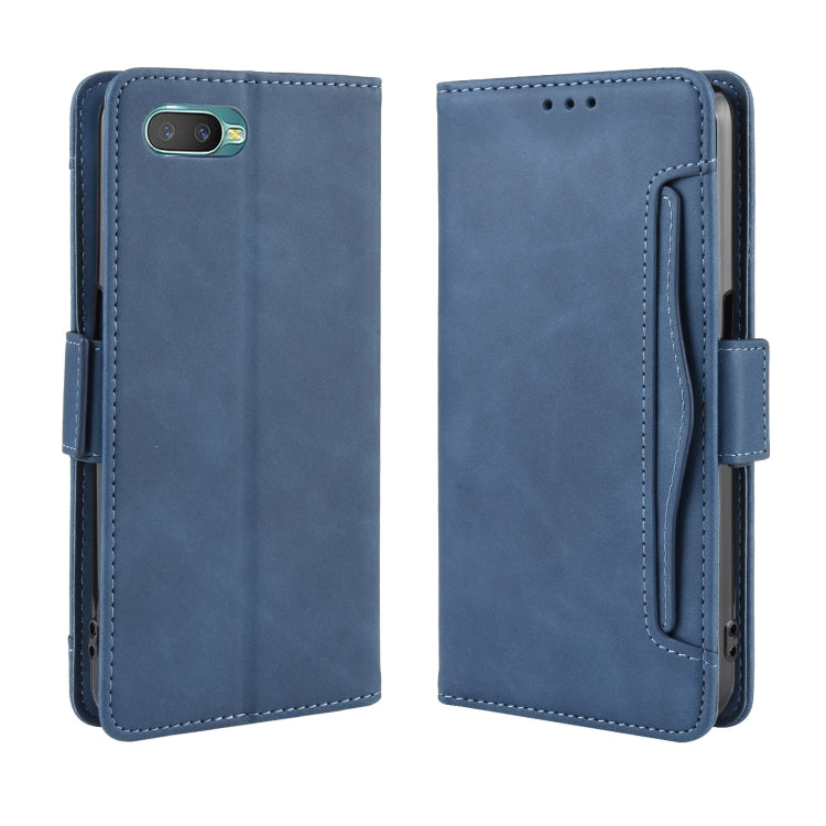 For Oppo Reno A Wallet Style Skin Feel Calf Pattern Leather Case with Separate Card Slot