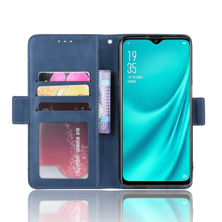 For Oppo Reno A Wallet Style Skin Feel Calf Pattern Leather Case with Separate Card Slot