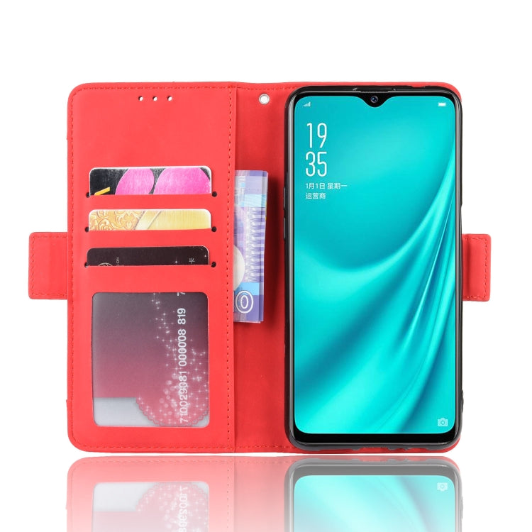 For Oppo Reno A Wallet Style Skin Feel Calf Pattern Leather Case with Separate Card Slot