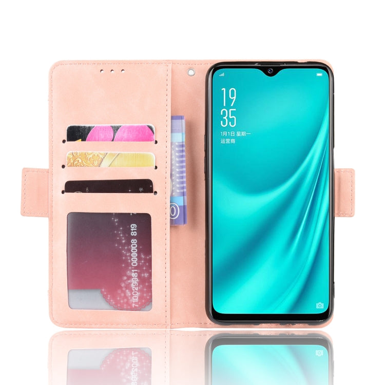 For Oppo Reno A Wallet Style Skin Feel Calf Pattern Leather Case with Separate Card Slot