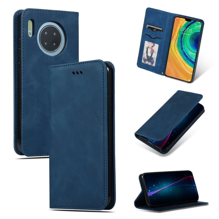 For Huawei Mate 30 Retro Skin Feel Business Magnetic Horizontal Flip Leather Case