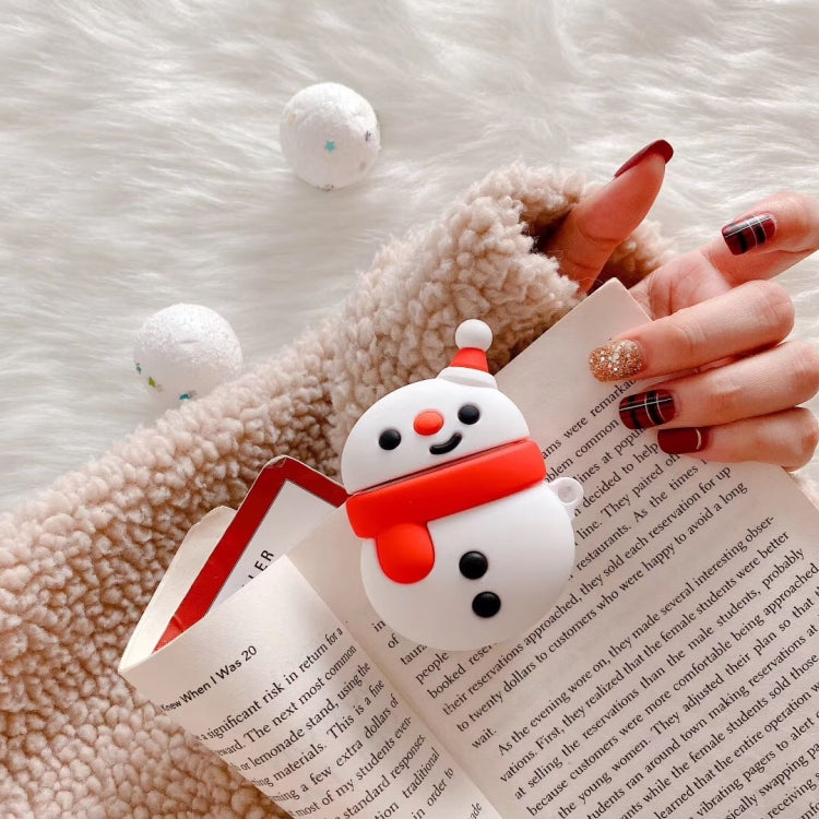 For Apple AirPods 1/2 Generation Universal Pair Snowman Bluetooth Headphone Protective Case