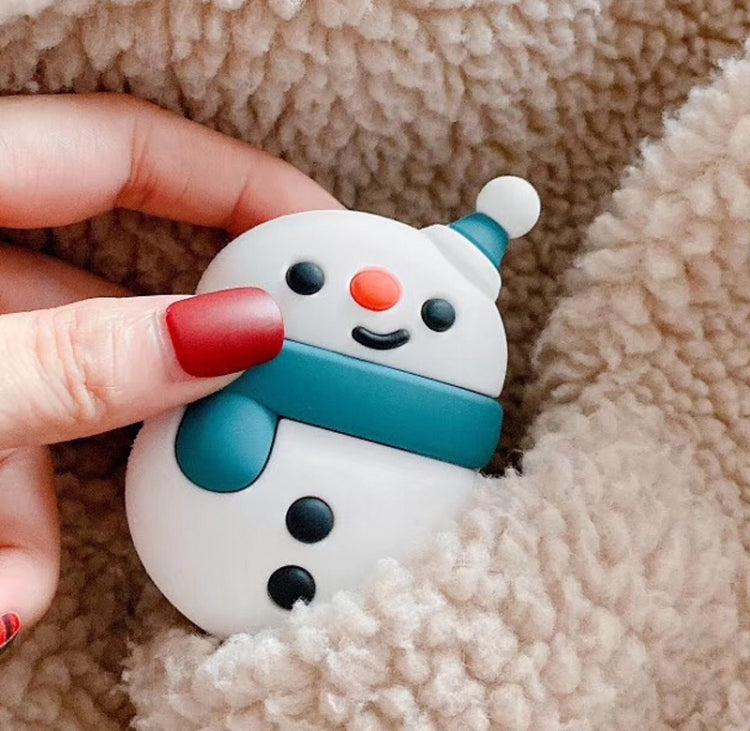 For Apple AirPods 1/2 Generation Universal Pair Snowman Bluetooth Headphone Protective Case