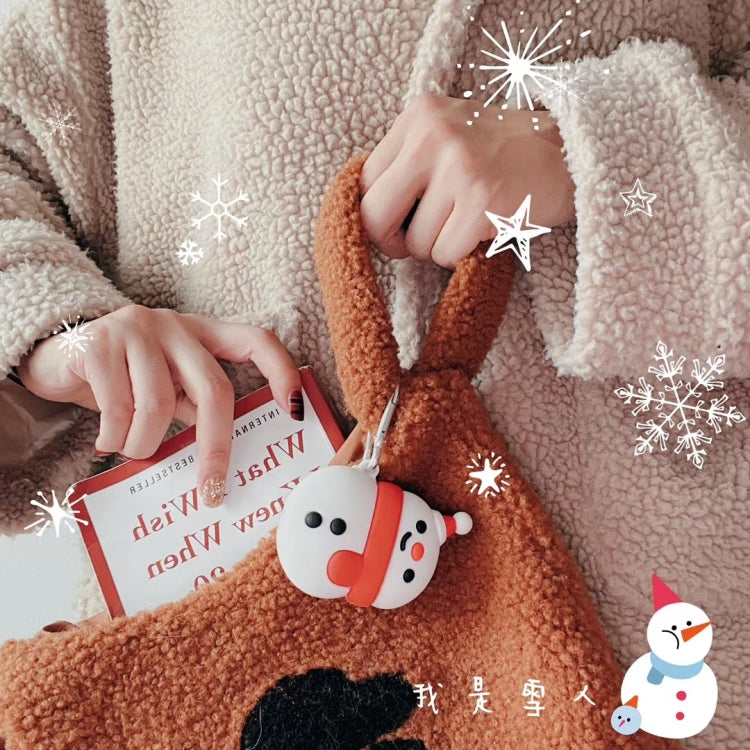 For Apple AirPods 1/2 Generation Universal Pair Snowman Bluetooth Headphone Protective Case