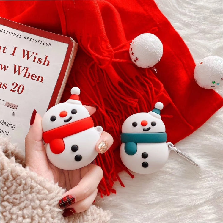 For Apple AirPods 1/2 Generation Universal Pair Snowman Bluetooth Headphone Protective Case