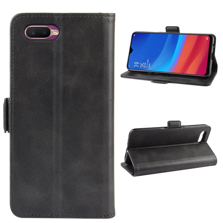 For OPPO A5s (AX5s) Dual-side Magnetic Buckle Horizontal Flip Leather Case with Holder & Card Slots & Wallet