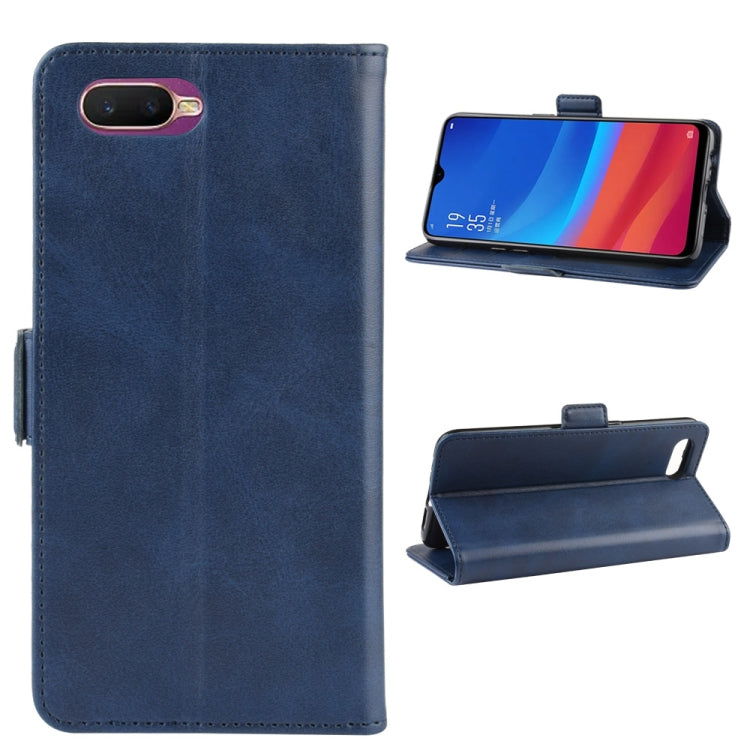 For OPPO A5s (AX5s) Dual-side Magnetic Buckle Horizontal Flip Leather Case with Holder & Card Slots & Wallet