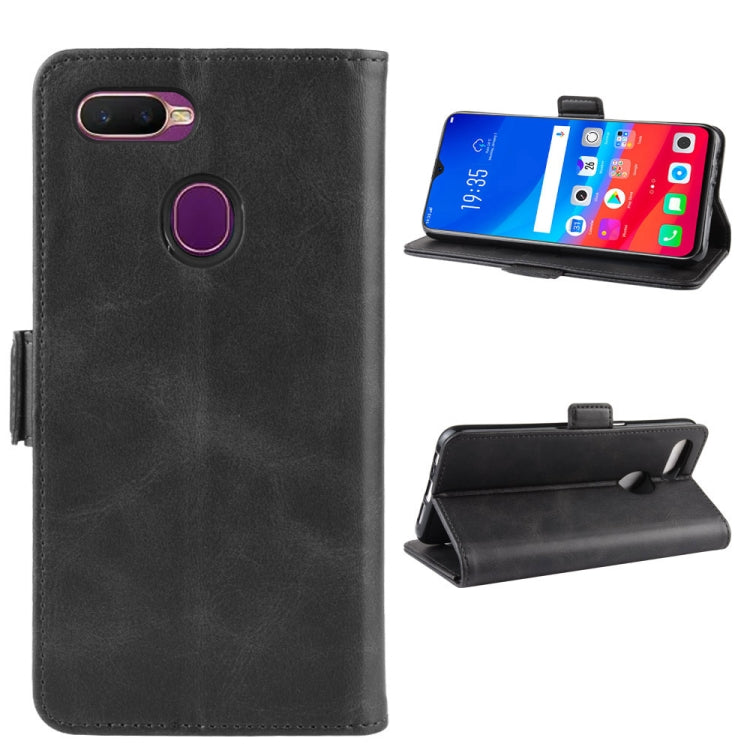 For OPPO F9 / F9 Pro / Realme 2 Pro / A7X Dual-side Magnetic Buckle Horizontal Flip Leather Case with Holder & Card Slots & Wallet & Photo Frame