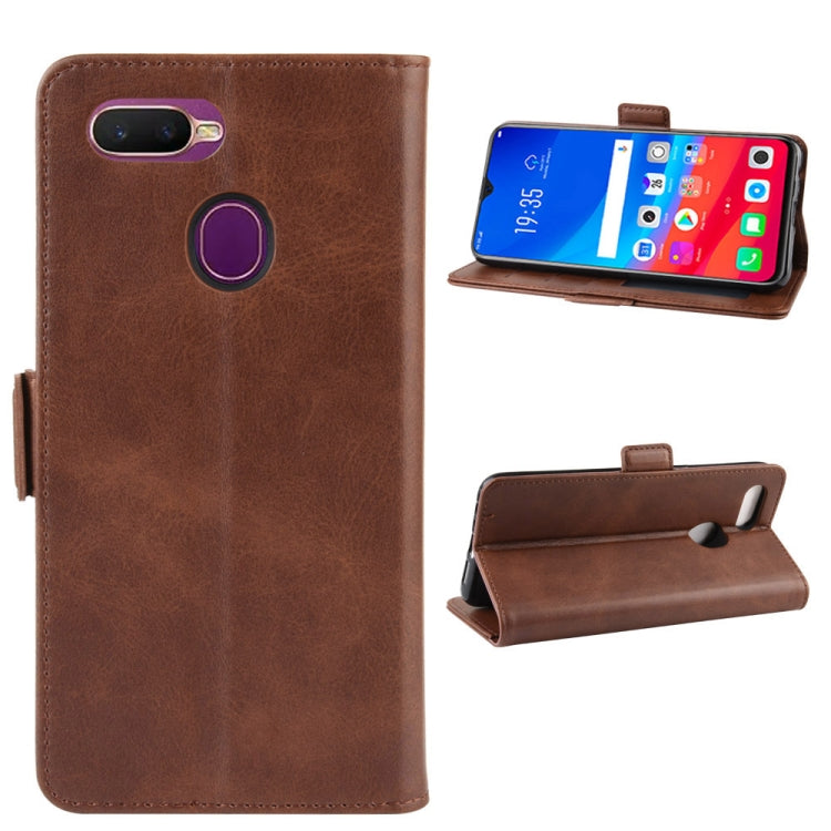 For OPPO F9 / F9 Pro / Realme 2 Pro / A7X Dual-side Magnetic Buckle Horizontal Flip Leather Case with Holder & Card Slots & Wallet & Photo Frame