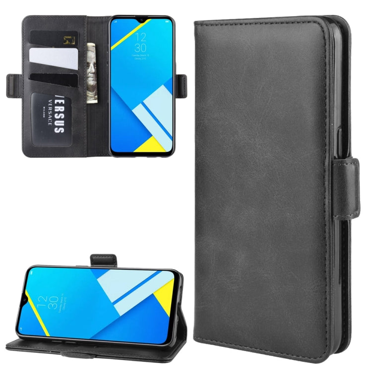 For OPPO A1k / Realme C2 Dual-side Magnetic Buckle Horizontal Flip Leather Case with Holder & Card Slots & Wallet