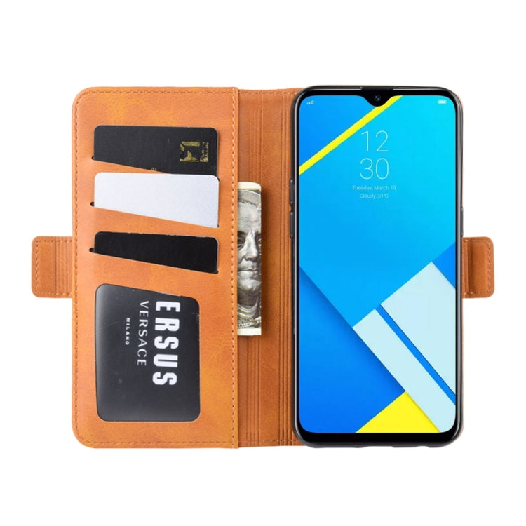 For OPPO A1k / Realme C2 Dual-side Magnetic Buckle Horizontal Flip Leather Case with Holder & Card Slots & Wallet