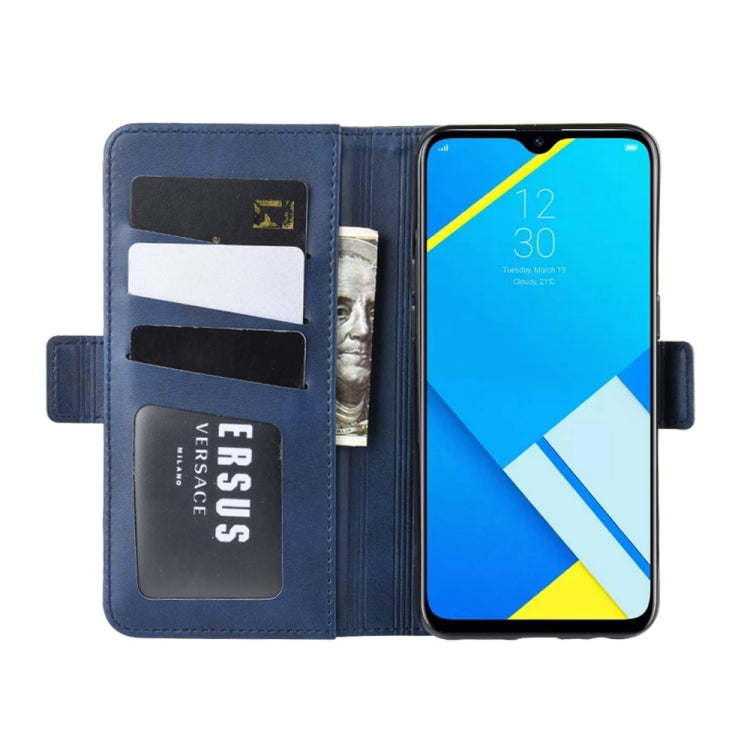 For OPPO A1k / Realme C2 Dual-side Magnetic Buckle Horizontal Flip Leather Case with Holder & Card Slots & Wallet