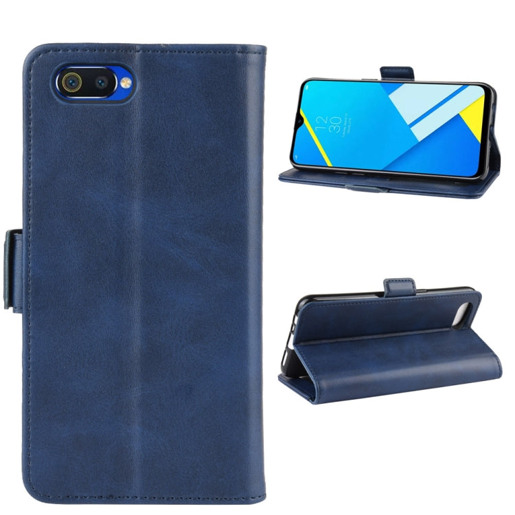 For OPPO A1k / Realme C2 Dual-side Magnetic Buckle Horizontal Flip Leather Case with Holder & Card Slots & Wallet