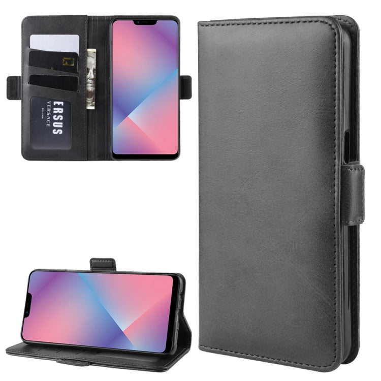 For OPPO A5 / A3s / AX5 Dual-side Magnetic Buckle Horizontal Flip Leather Case with Holder & Card Slots & Wallet & Photo Frame