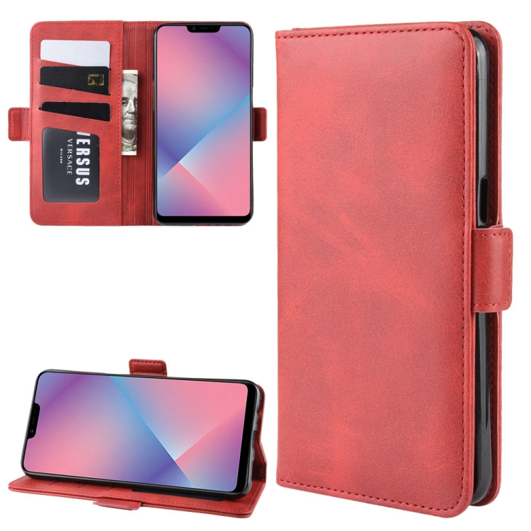 For OPPO A5 / A3s / AX5 Dual-side Magnetic Buckle Horizontal Flip Leather Case with Holder & Card Slots & Wallet & Photo Frame