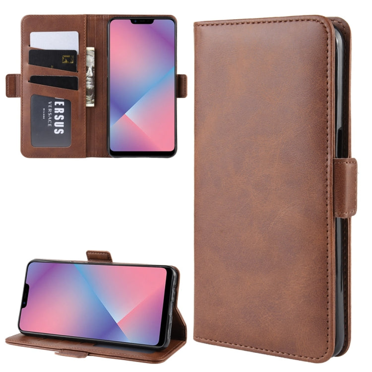 For OPPO A5 / A3s / AX5 Dual-side Magnetic Buckle Horizontal Flip Leather Case with Holder & Card Slots & Wallet & Photo Frame