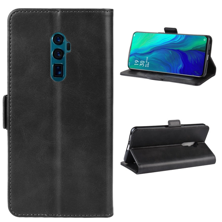 For OPPO Reno 10x Zoom  / Reno 5G Dual-side Magnetic Buckle Horizontal Flip Leather Case with Holder & Card Slots & Wallet & Photo Frame