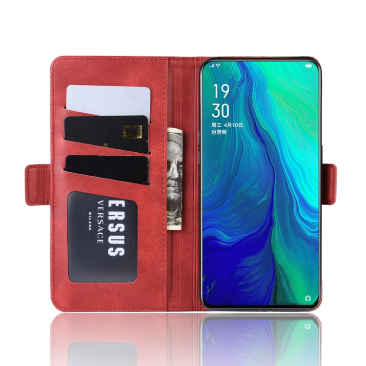 For OPPO Reno 10x Zoom  / Reno 5G Dual-side Magnetic Buckle Horizontal Flip Leather Case with Holder & Card Slots & Wallet & Photo Frame