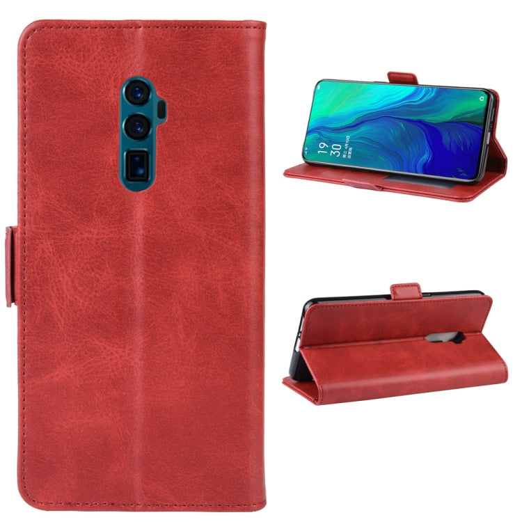 For OPPO Reno 10x Zoom  / Reno 5G Dual-side Magnetic Buckle Horizontal Flip Leather Case with Holder & Card Slots & Wallet & Photo Frame