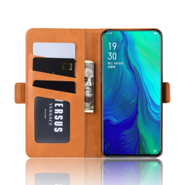 For OPPO Reno 10x Zoom  / Reno 5G Dual-side Magnetic Buckle Horizontal Flip Leather Case with Holder & Card Slots & Wallet & Photo Frame