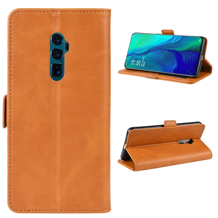 For OPPO Reno 10x Zoom  / Reno 5G Dual-side Magnetic Buckle Horizontal Flip Leather Case with Holder & Card Slots & Wallet & Photo Frame