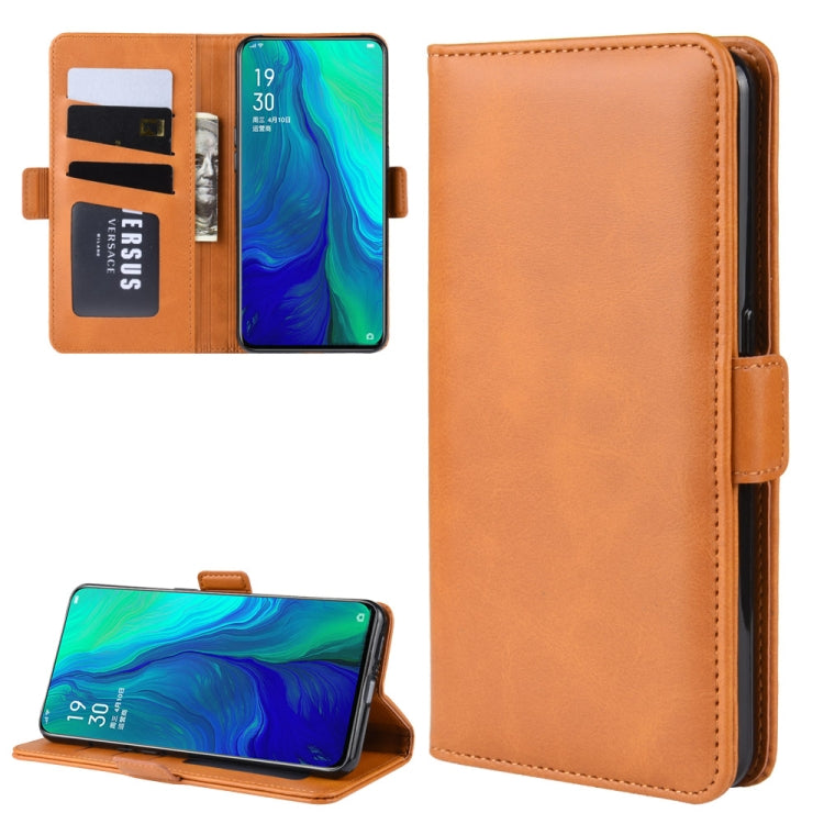 For OPPO Reno 10x Zoom  / Reno 5G Dual-side Magnetic Buckle Horizontal Flip Leather Case with Holder & Card Slots & Wallet & Photo Frame