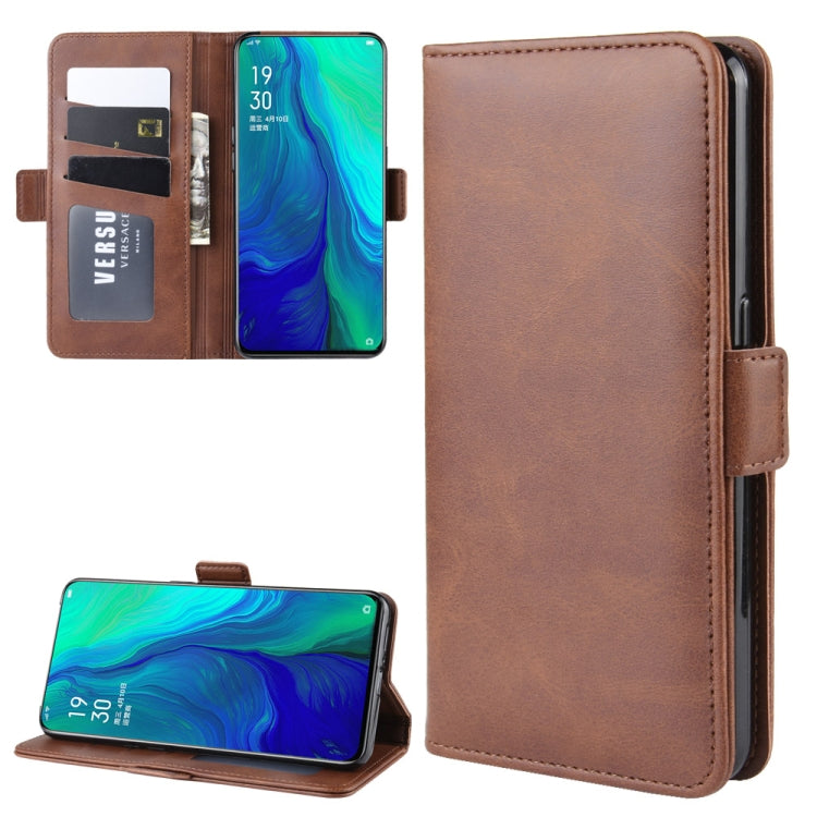 For OPPO Reno 10x Zoom  / Reno 5G Dual-side Magnetic Buckle Horizontal Flip Leather Case with Holder & Card Slots & Wallet & Photo Frame