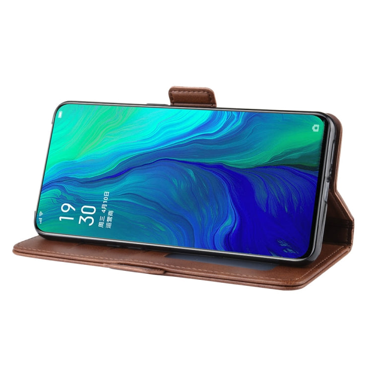 For OPPO Reno 10x Zoom  / Reno 5G Dual-side Magnetic Buckle Horizontal Flip Leather Case with Holder & Card Slots & Wallet & Photo Frame