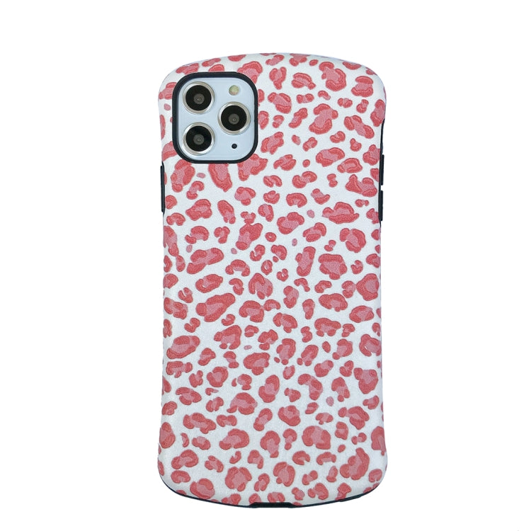 For iPhone 11 Leopard Embossed Small Waist Shape Mobile Phone Protective Case