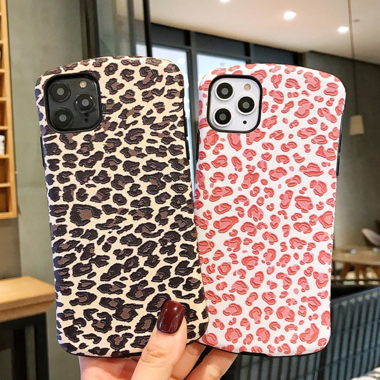 For iPhone 11 Pro For  iPhone 11 Pro Leopard Embossed Small Waist Shape Mobile Phone Protective Case