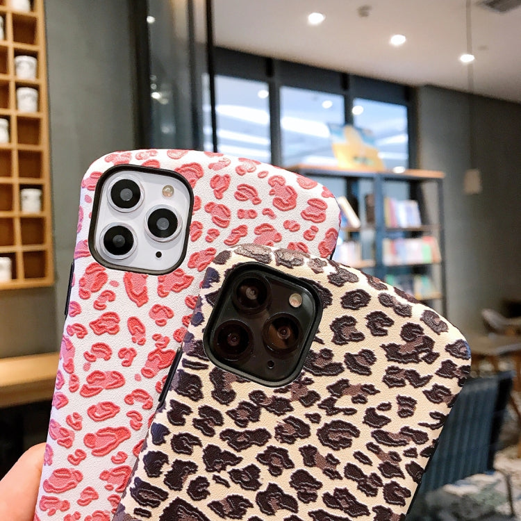 For iPhone 11 Pro For  iPhone 11 Pro Leopard Embossed Small Waist Shape Mobile Phone Protective Case