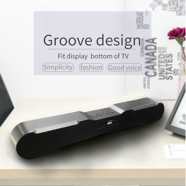T13 Soundbar Bluetooth Speaker Portable TWS Connection Loudspeaker Sound System 10W Stereo Surround TV Speaker