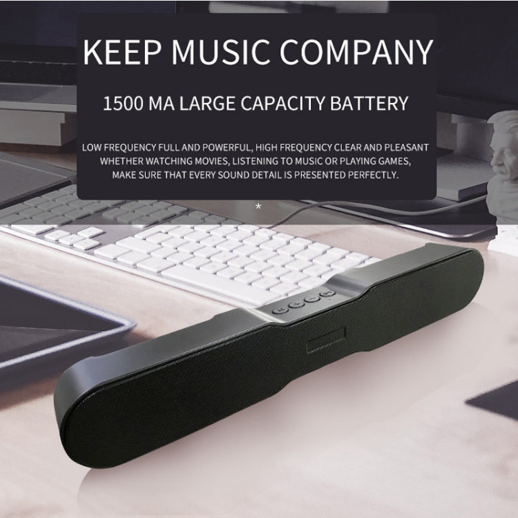 T13 Soundbar Bluetooth Speaker Portable TWS Connection Loudspeaker Sound System 10W Stereo Surround TV Speaker