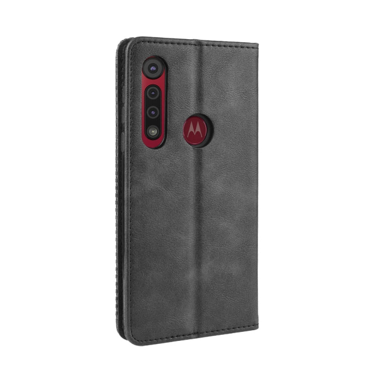 For  Motorola Moto G8 Play  Magnetic Buckle Retro Crazy Horse Texture Horizontal Flip Leather Case with Holder & Card Slots & Photo Frame