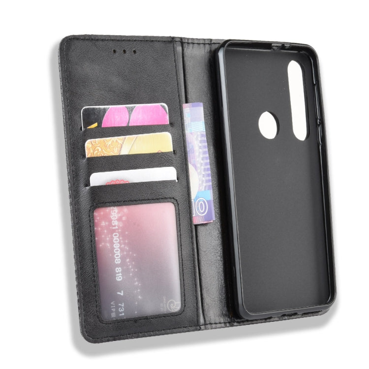 For  Motorola Moto G8 Play  Magnetic Buckle Retro Crazy Horse Texture Horizontal Flip Leather Case with Holder & Card Slots & Photo Frame